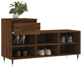 Sapateira 102x36x60 cm derivados de madeira carvalho castanho