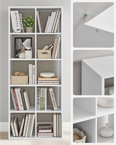 Estante sala com 10 cubos 30 x 65,5 x 161,5 cm Branca