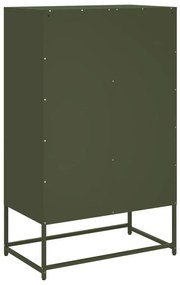Móvel alto 68x39x111,5 cm aço verde azeitona