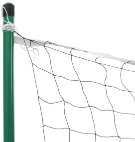 Conjunto de badminton com 4 raquetes e rede 620x151 cm
