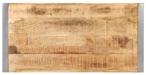 Mesa de centro 120x60x40 cm madeira de mangueira áspera