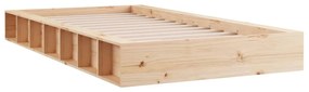 Estrutura de cama solteiro 90x190 cm madeira maciça