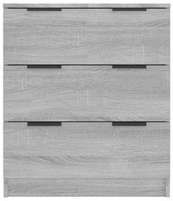 Aparador 60x30x70 cm derivados de madeira cinzento sonoma