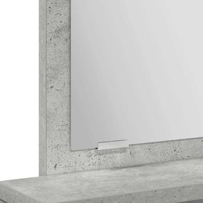 Tocador vidaXL com Gavetas Cinzento Betão 50x41x140 cm