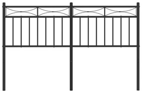 Cabeceira de cama 135 cm metal preto