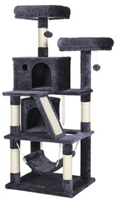 FEANDREA PCT163G01 Arranhador para gatos com 2 cavidades 155 cm Cinza Fumaça