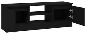 Móvel de TV com porta 102x30x36 cm preto