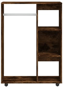 Roupeiro 80x40x110 cm derivados de madeira carvalho fumado