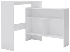 Conjunto de 2 Mesas de Bar Hanise Modulares - Branco - Design Moderno