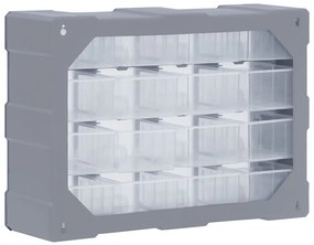 Caixa organizadora com 16 gavetas médias 52x16x37 cm