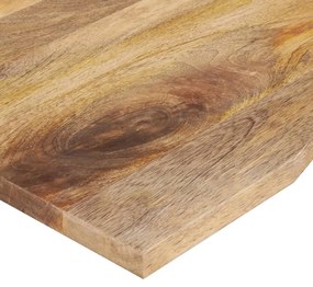 Tampo de mesa com curva 110x50x2,5 cm mangueira áspera maciça