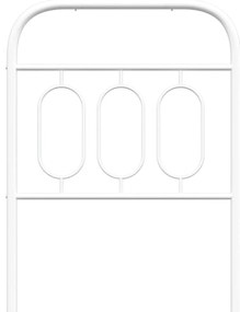 Cabeceira de cama 75 cm metal branco