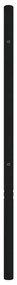 Cabeceira de cama 107 cm metal preto