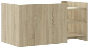 Mesa de centro 100x50x50cm derivados de madeira carvalho sonoma