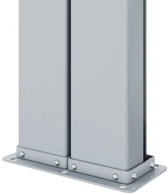 Toldo lateral retrátil 220x1000 cm castanho