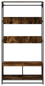 Roupeiro 90x50x180 cm derivados de madeira carvalho fumado