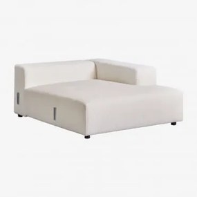 Módulo Chaise Longue Direito Para Sofá Modular Bruna Caracóis Blanco - Sklum
