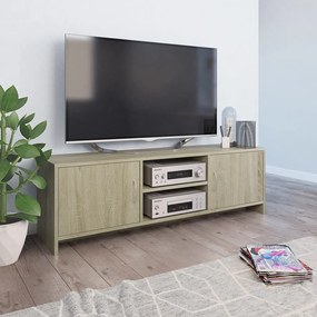 vidaXL Móvel de TV 120x30x37,5 cm derivados de madeira carvalho sonoma