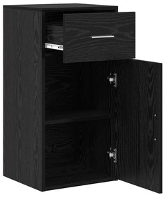 Gabinete de Armazenamento em Carvalho Preto Carvalho Preto