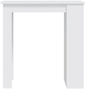 Mesa de bar com prateleira derivados de madeira branco