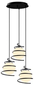 Candeeiro de Teto Elegance – Preto – Diâmetro 40 cm, Altura 116 cm
