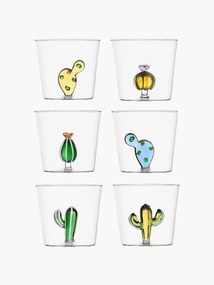 Copos artesanais Desert Plants, conjunto de 6