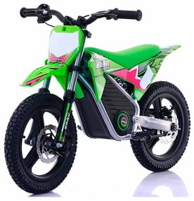 Mini moto elétrica para crianças Minicross electrica 350W 14/14" Warrior MX-E350 Verde