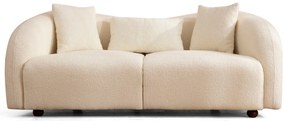 Sofá de 2 Lugares Venedik – Creme – 190x76x91 cm