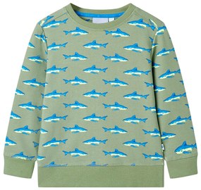 Sweatshirt para criança cor caqui-claro 116