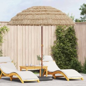 vidaXL Parasol de Praia Castanho Ø 206 x 209.5 cm Aço