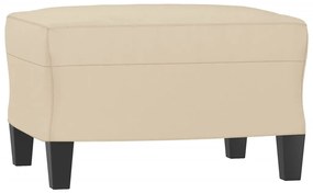 3 pcs conjunto sofás c/ almofadas tecido microfibra cor creme