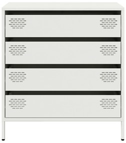 Aparador 68x39x73,5 cm aço laminado a frio branco