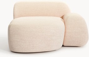 Módulo de chaise longue de canto em bouclé Wolke