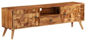 vidaXL Móvel TV madeira acácia maciça c/ acabamento mel 140x30x40 cm
