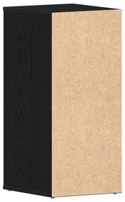 Armário de Sapatos vidaXL 2 pcs Preto Carvalho 32x35x70 cm Madeira de