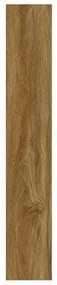 Painel de parede c/ aspeto de madeira 4,12 m² PVC castanho