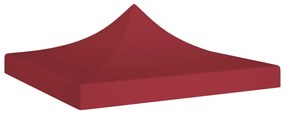 315322 vidaXL Teto para tenda de festas 3x3 m 270 g/m² bordô