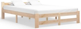Estrutura de cama 160x200 cm madeira pinho maciço
