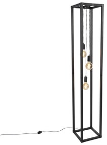 Candeeiro de pé inteligente preto 3 luzes incl. Wifi G95 - Big Cage