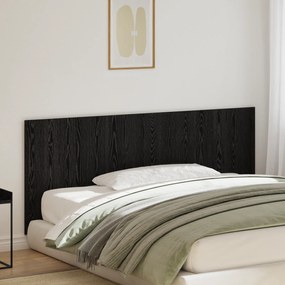 Cabeceira de Cama vidaXL Preto Carvalho 200x1,5x80 cm Madeira Reforçad