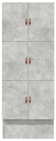 Cama de Armazenamento Cinza Concreto 90x190 cm
