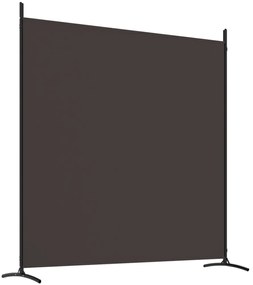 Divisória de quarto com 3 painéis 525x180 cm tecido castanho