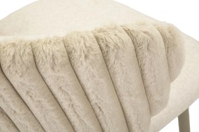 CONJUNTO DE 2 BANCOS DE BAR ALASKA CREME 55X58X106 CM (ALTURA DO ASSENTO CM 77)