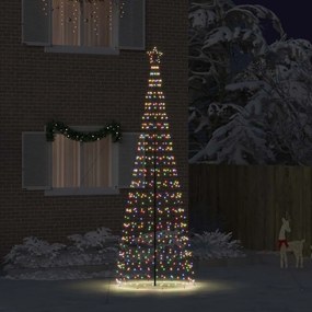 vidaXL Árvore de Natal LED com 800 LEDs Multicolor 400 cm Ferro