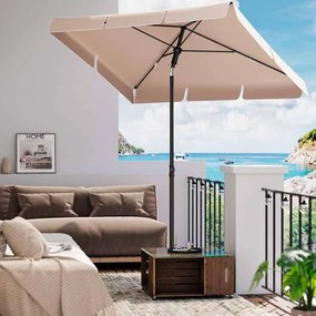 Guarda-sol para varanda  230 x 150 cm  UPF 50+ Taupe
