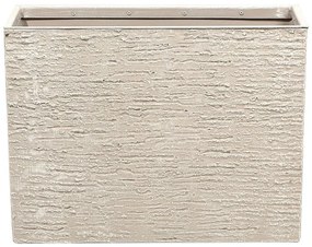 Vaso para plantas creme claro 25 x 60 x 45 cm EDESSA Beliani