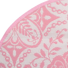 Tapete de exterior Ø120 cm ARAKIL PP Rosa