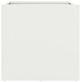 Vasos/floreiras 2 pcs 42x40x39 cm aço branco