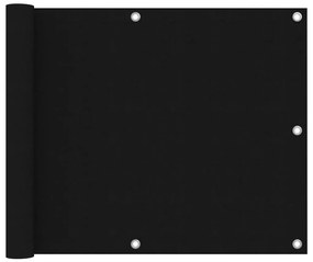 Tela de varanda 75x600 cm tecido Oxford preto