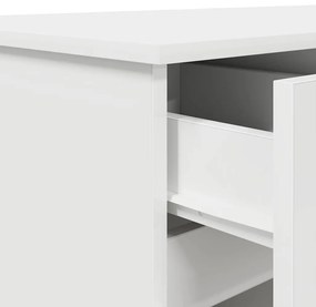 Mesa vidaXL Branca 140x49x76 cm Madeira engenheirada